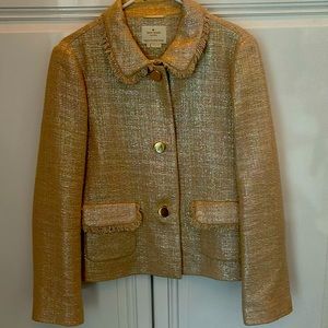 Kate spade blazer jacket with gold fleck